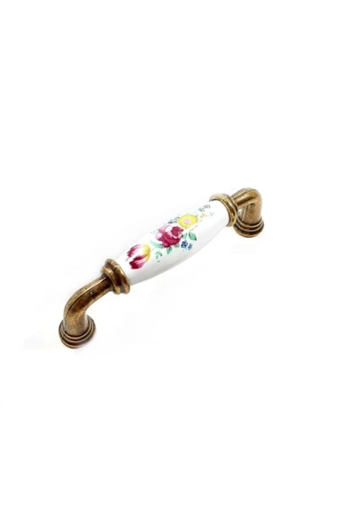 Yakut 96 Mm Dolap Çekmece Mutfak Kulbu Antik Sarı Porselen GÖRÜNÜMLÜ Kulp-2010-10-96-16 ürün görseli 1
