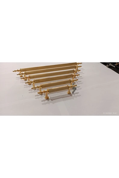 EMİR 1 AD.ALTIN 160 MM Metal Vidalı KULP . Dolap,şifonyer,ünite,komidin,mutfak Dolabı,vestiyer ürün görseli 1