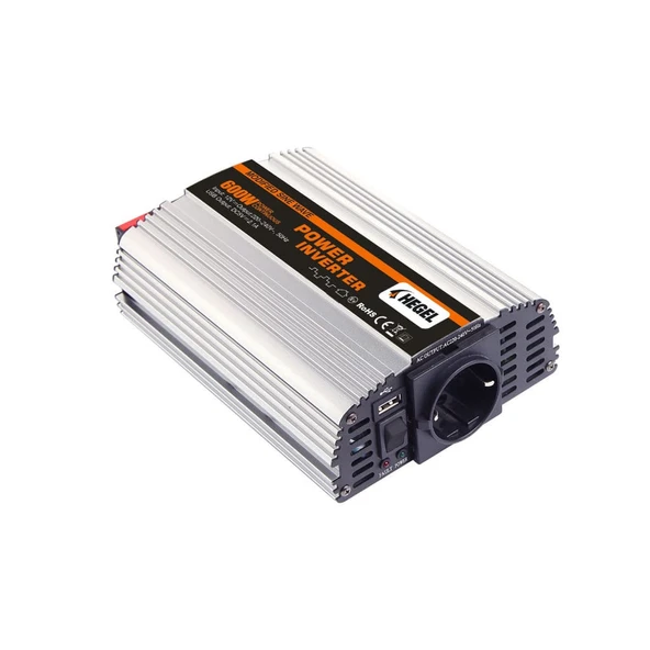 HEGEL - İnges 600 WATT 12 VOLT MODİFİYE SİNÜS İNVERTER - 12V 600W İNVERTÖR ürün görseli 1