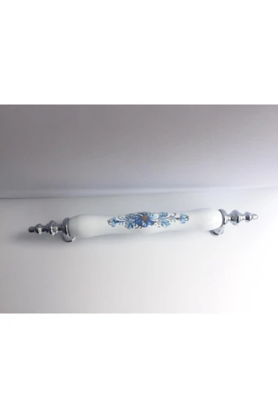 Porselen Kulp 128mm Porselen Kulp Mobilya Kulbu Dolap Kulbu-krom-beyaz-prs00005 ürün görseli 1