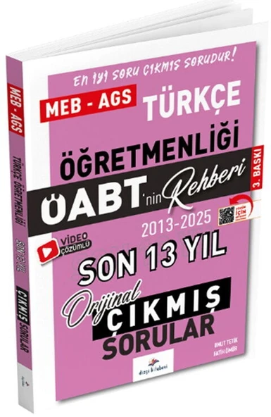 Dizgi Kitap 2026 ÖABT nin Rehberi Türkçe Öğretmenliği Son 13 Yıl Çıkmış Sorular ürün görseli 1