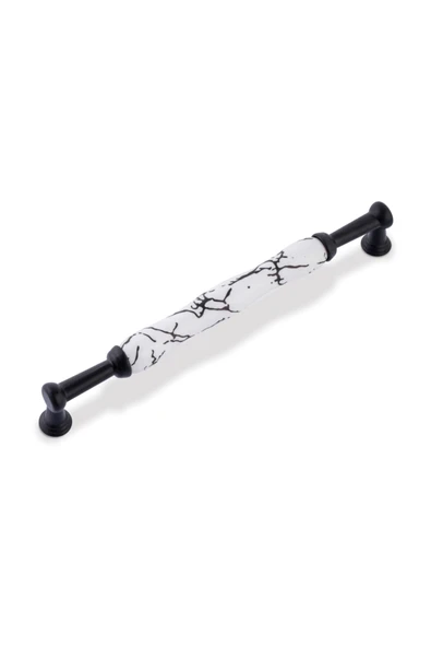 Seraks - 192 Mm Porselen Kulp - Siyah Yakamoz-siyah Sarmal Esinti Desen ürün görseli 1