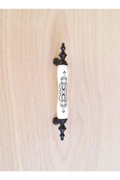 Mat Siyah 96 Mm Porselen Dolap Kulp 1120-245 20 Adet ürün görseli 1
