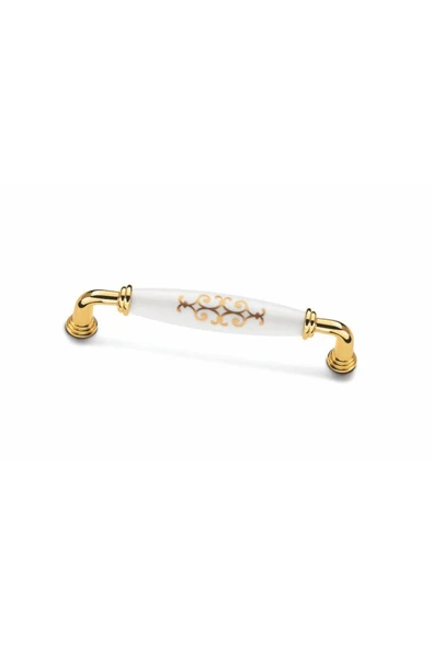 Lüks Polimer Altın Çekmece Dolap Kulpları Mobilya Kulp 128 mm 50 ADET ürün görseli 1