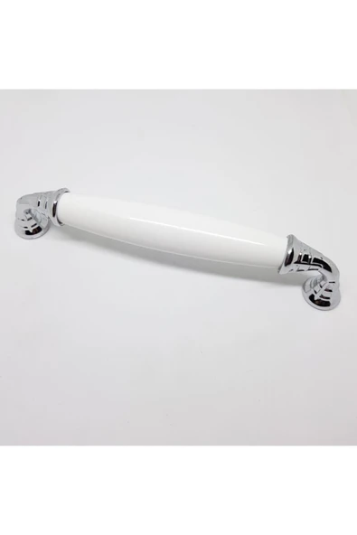 Klasik Krom Desensiz Sade Polimer Kulp 128mm (5 Adet) ürün görseli 1