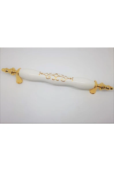 Öyküm Altın Beyaz Altın Desenli Polimer Kulp 128mm (5adet) ürün görseli 1