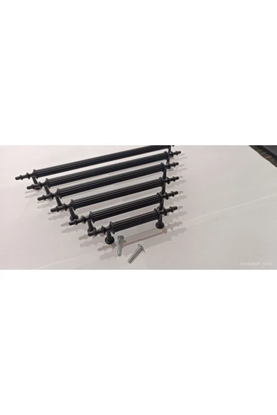 EMİR 5 AD. SİYAH 192 MM Metal Vidalı KULP Dolap,şifonyer,ünite,komidin,mutfak Dolabı,vestiyer ürün görseli 1