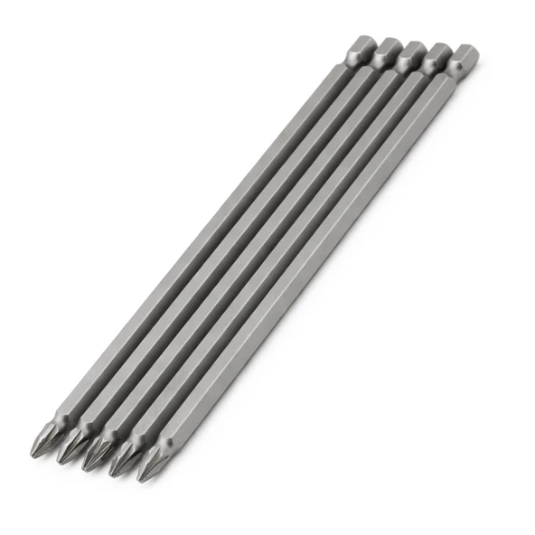 (5 Adet) Mıknatıslı 150 mm Pozidriv Bits Uç PZ2 Manyetik 1/4" Matkap Ucu 15 cm Güçlü Tayvan Çeliği ürün görseli 1