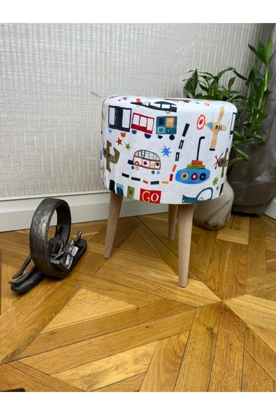 decosense Çocuklar için puf oturak tabure - Resim 4