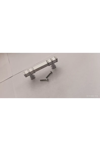 YÖRÜK KROM 5 AD 64 MM (6,4 CM) Kulp Lüks Alüminyum Dolap Mutfak Çekmece ÇOÇUK ODASI Kulp ürün görseli 1
