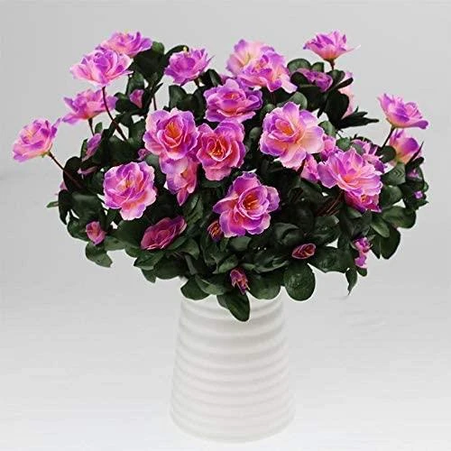 Yapay Çiçek Lila Açık Açelya Demeti 7 Dallı 33*20cm ürün görseli 1
