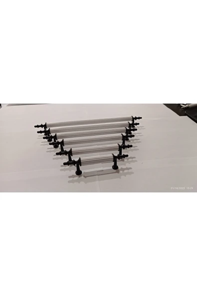 EMİR 1 AD.BEYAZ-SİYAH 192 MM Metal Vidalı KULP . Dolap,şifonyer,ünite,komidin,mutfak Dolabı,vestiyer ürün görseli 1