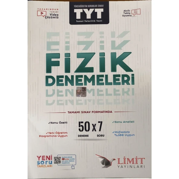 Limit Tyt 50 Li Fizik Denemeleri ürün görseli 1