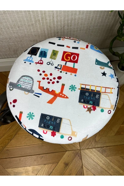 decosense Çocuklar için puf oturak tabure - Resim 3
