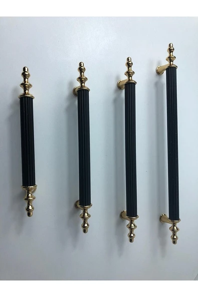 Özel Üretim Iğne Ayaklı Kulp Altın-Siyah 192 Mm Ayaklı ürün görseli 1