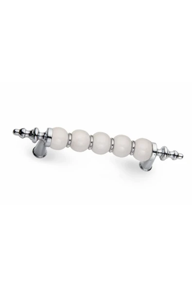 Lüks Polimer Krom Çekmece Dolap Kulpları Mobilya Kulp 160 mm 8020.20.160 Mobilya Kulpları Krom Uzun ürün görseli 1