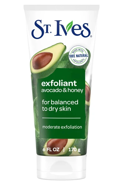 St. Ives Avokado ve Bal Özlü Normal ve Kuru Ciltler İçin Yüz Peelingi 170GR ürün görseli 1