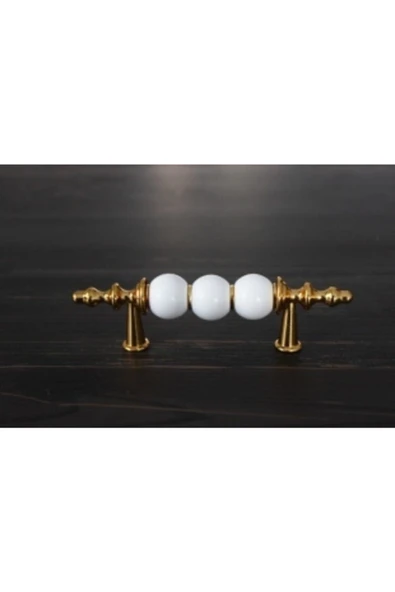 Polimer Modern Lüks Mobilya Dolap Çekmece Kulpları 96 Mm Altın (2 Adet) ürün görseli 1