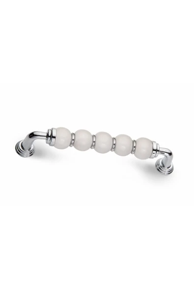Lüks Polimer Krom Çekmece Dolap Kulpları Mobilya Kulp 160 mm 8010.20.160 ürün görseli 1
