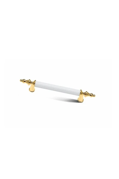 4 Adet Yıldız Mobilya Dolap Çekmece Kulp Beyaz Altın 160 Mm ürün görseli 1