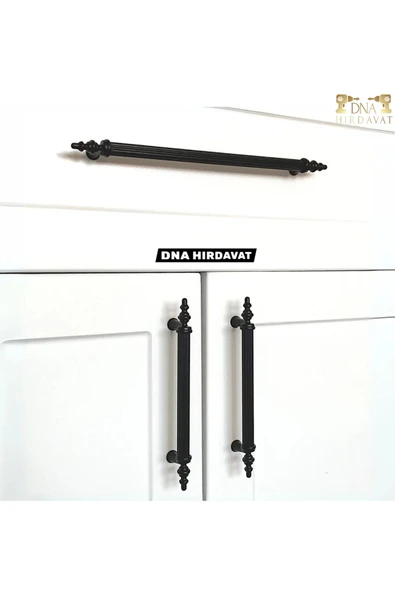Siyah 96mm Boru Kulp Metal Ovacık Dolap Kulpu Çekmece Kulpu 9,6cm ürün görseli 1