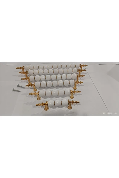 POLİMER MODERN 5 AD. 160 MM ALTIN Lüks Mobilya Dolap Çekmece Kulpları MİSKET-BONCUK KULP ürün görseli 1