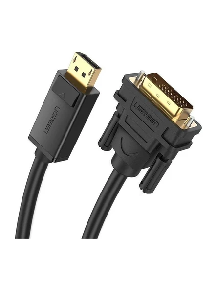 UGREEN 10221 DP103 DisplayPort to DVI 24+1 Görüntü Aktarma Kablosu 2 Metre 1080P Desteği ürün görseli 1