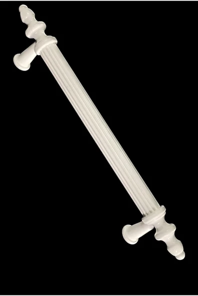 Lüx Sert Plastik Dolap Çekmece Kulpu 128 Mm Kumru Kulp Beyaz 1 Adet 128mm Mobilya Polimer Kulpları ürün görseli 1