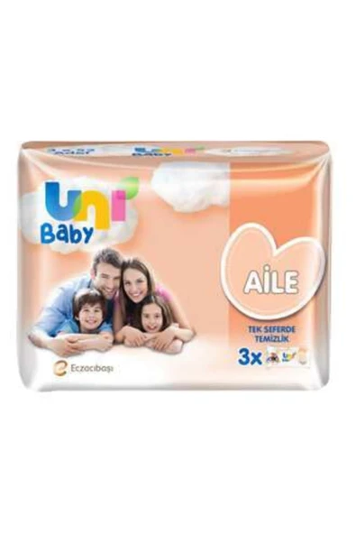 UNİ BABY ISLAK MENDİL AİLE 3 LÜ 3X52 Lİ ürün görseli 1