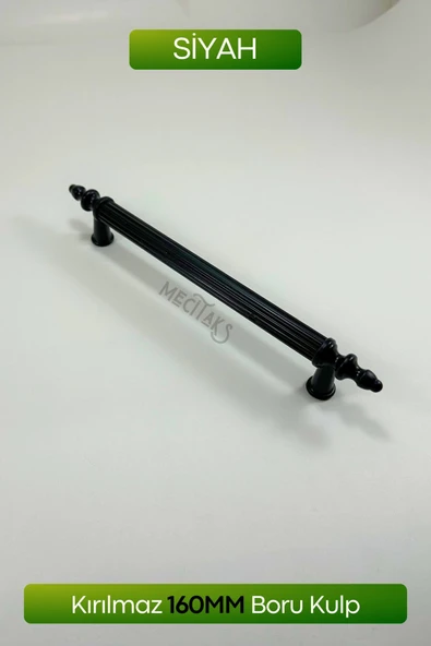 Siyah Dolap Çekmece Kulpu 160mm Sert Polimer Kulp - Resim 2