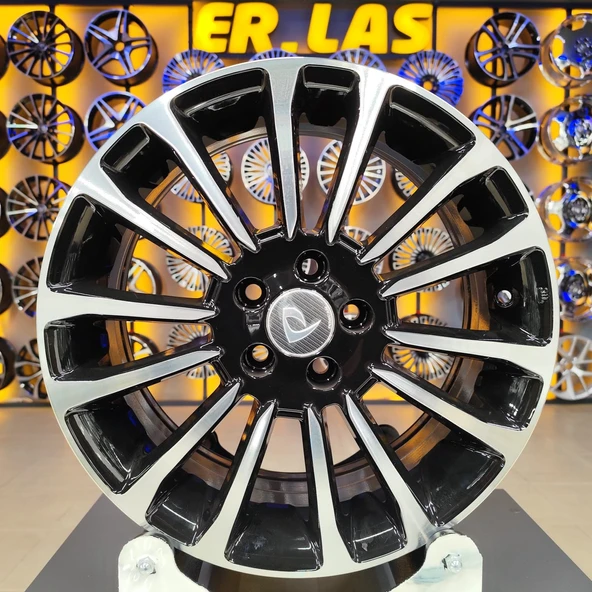 4 Adet BKY-1204 6.5*16 5*98 ET40 58.1 BLACK MACK JANT (Takım) ürün görseli 1
