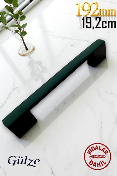 160-192mm SİYAH KÖPRÜ MODEL MOBİLYA KULPLARI-MUTFAK, ÇEKMECE, DOLAP KULPLARI (SERT PLASTİK) ürün görseli 1