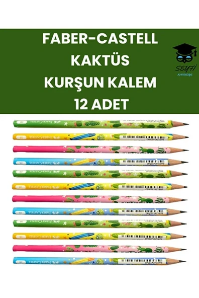 Kaktüs Kurşun Kalem Seti 12 Adet Faber-Castell ürün görseli 1