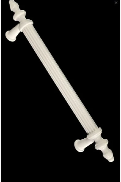 Lüx Dolap Çekmece Kulpu 96 Mm Kumru Kulp Beyaz 5 Adet 96mm Mobilya Polimer Sert Plastik Kulplar ürün görseli 1