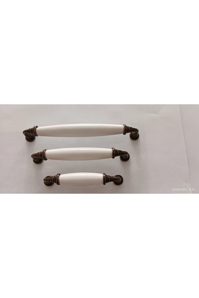 5 ADET SEÇİL 96 128 160 MM ANTİK BAKIR Lüks Modern Çekmece Dolap Vestiyer Mobilya Kulpları BEYAZ ürün görseli 1