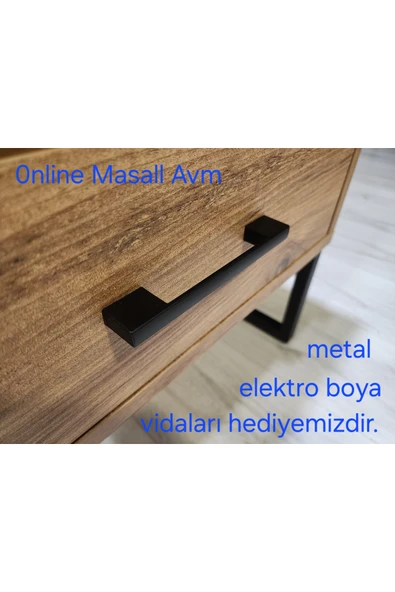 Pınar Köprü Kulp 96 Mm Metal Vidalı Dolap,şifonyer,komidin,vesriyer,tv Ünitesi ürün görseli 1