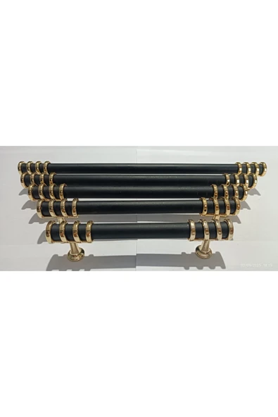 SİYAH GOLD 224 mm (22,4 cm)METAL KULP MOBİLYA KULPU,DOLAP KULPU,MUTFAK DOLAP KULPU,ÇEKMECE ürün görseli 1