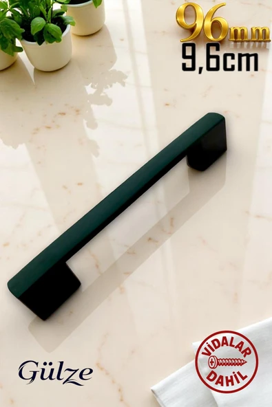 96-128mm SİYAH KÖPRÜ MODEL MOBİLYA KULPLARI-MUTFAK, ÇEKMECE, DOLAP KULPLARI (SERT PLASTİK) ürün görseli 1