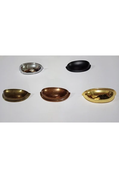 64mm Lüks Çanak Sandal Gizli Kulp Krom - Resim 2