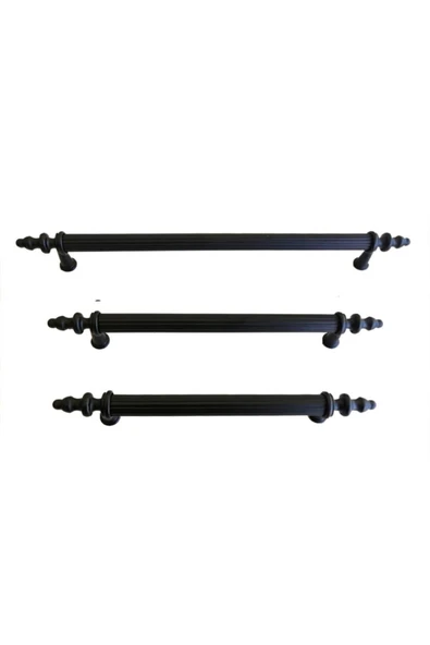 3 Adet Kumru Boy Kulp 224 Mm Mat Siyah ürün görseli 1
