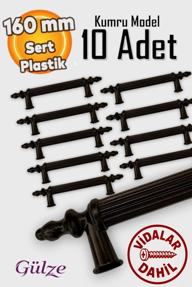 160mm KUMRU MODEL MOBİLYA KULPLARI-MUTFAK, ÇEKMECE, DOLAP KULPLARI (10 ADET) ürün görseli 1