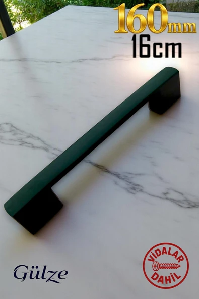 160-192mm SİYAH KÖPRÜ MODEL MOBİLYA KULPLARI-MUTFAK, ÇEKMECE, DOLAP KULPLARI (SERT PLASTİK) ürün görseli 1
