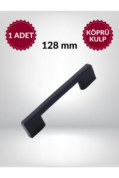 Köprü 128 Mm Plastik Siyah Mobilya Çekmece Kulp – Dayanıklı Ve Şık Tasarım ürün görseli 1