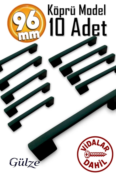 96-128mm KÖPRÜ MODEL MOBİLYA KULPLARI-MUTFAK, ÇEKMECE, DOLAP KULPLARI (10 ADET) ürün görseli 1