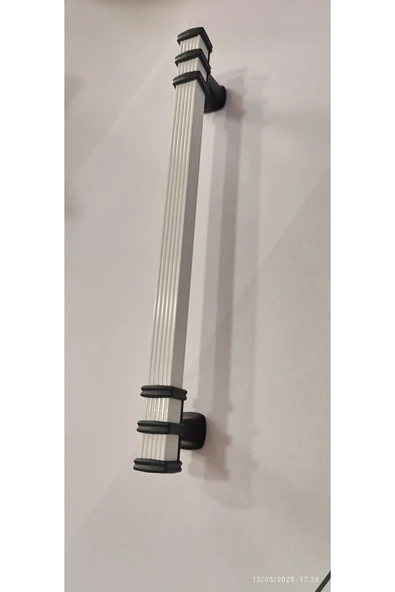 224 Mm Mutfak Dolapı Ve Diğer Dolaplara Uygun Beyaz Siyah Metal Kulp Dolap-çekmece-mabilya-mutfak ürün görseli 1
