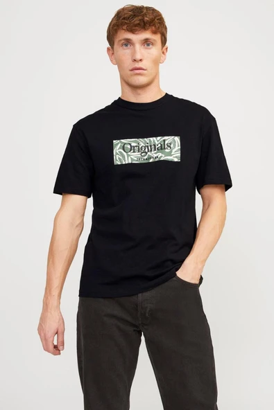 Jack&Jones Oversize Minimalist Erkek T-Shirt - Kısa Kol - Rahat Kesim ürün görseli 1