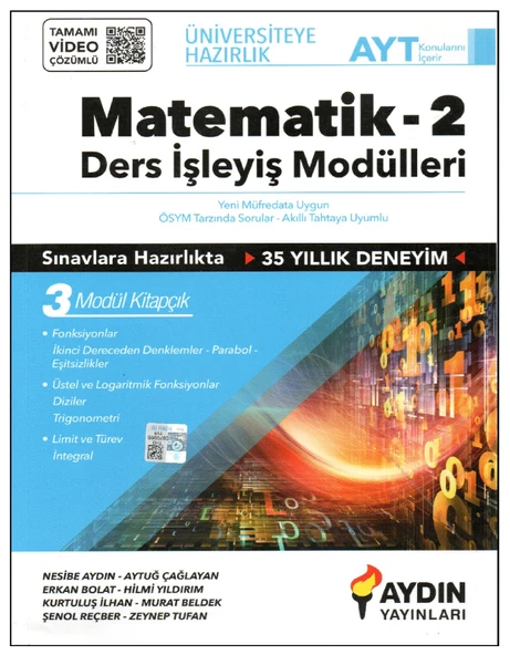 Aydın AYT Matematik-2 Ders İşleyiş Modülleri ürün görseli 1