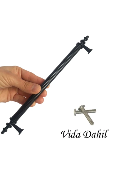 EFSUN METAL KULP SİYAH 192MM 1 ADET KULP DOLAP KULP MOBİLYA KULP - Resim 4
