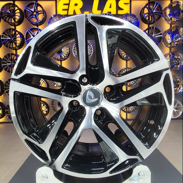 4 Adet BK-5516 7*16 4*108 ET28 65,1 BLACK MACHINED JANT (Takım) ürün görseli 1
