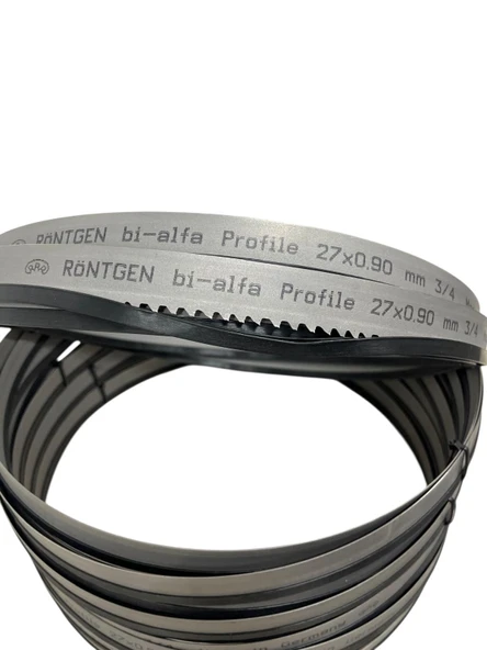 Röntgen 3,66x27x0,9 Bimetal Şerit Testere 3/4 Diş - M-51 Paslanmaz ürün görseli 1